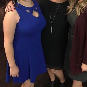 Blue cocktail dress